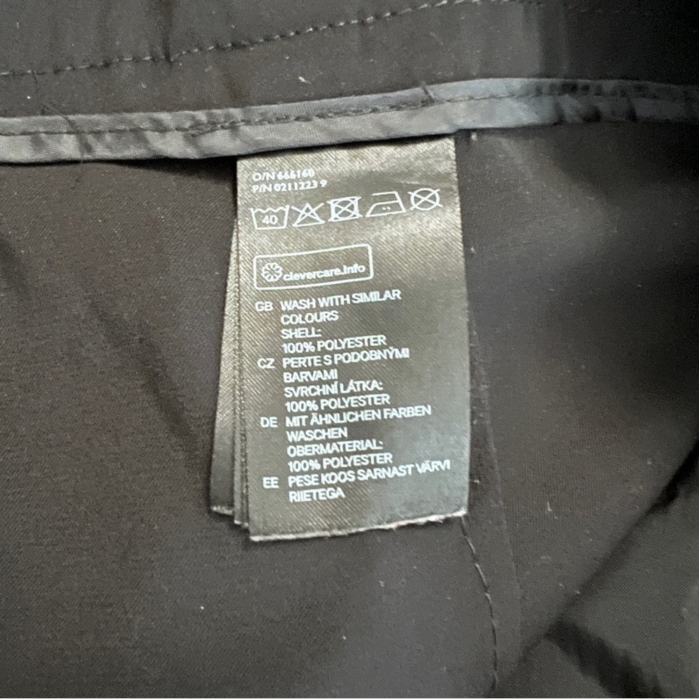 H&M Black Women’s Stylish Trousers with Satin Detail Down Both Sides, Size 4 EUC - Picture 7 of 8